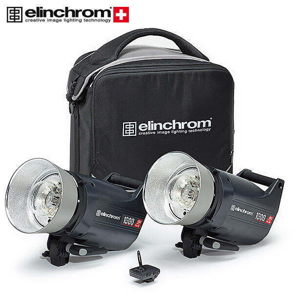 Elinchrom ELC Pro HD 1000/1000 to go set Lynrask og allsidig studioblitspakke
